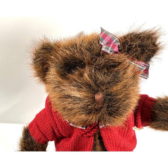 Vintage Commonwealth Toy Co. Christmas Teddy Bears Plush Boy &‎ Girl in Sweaters - Picture 7 of 16